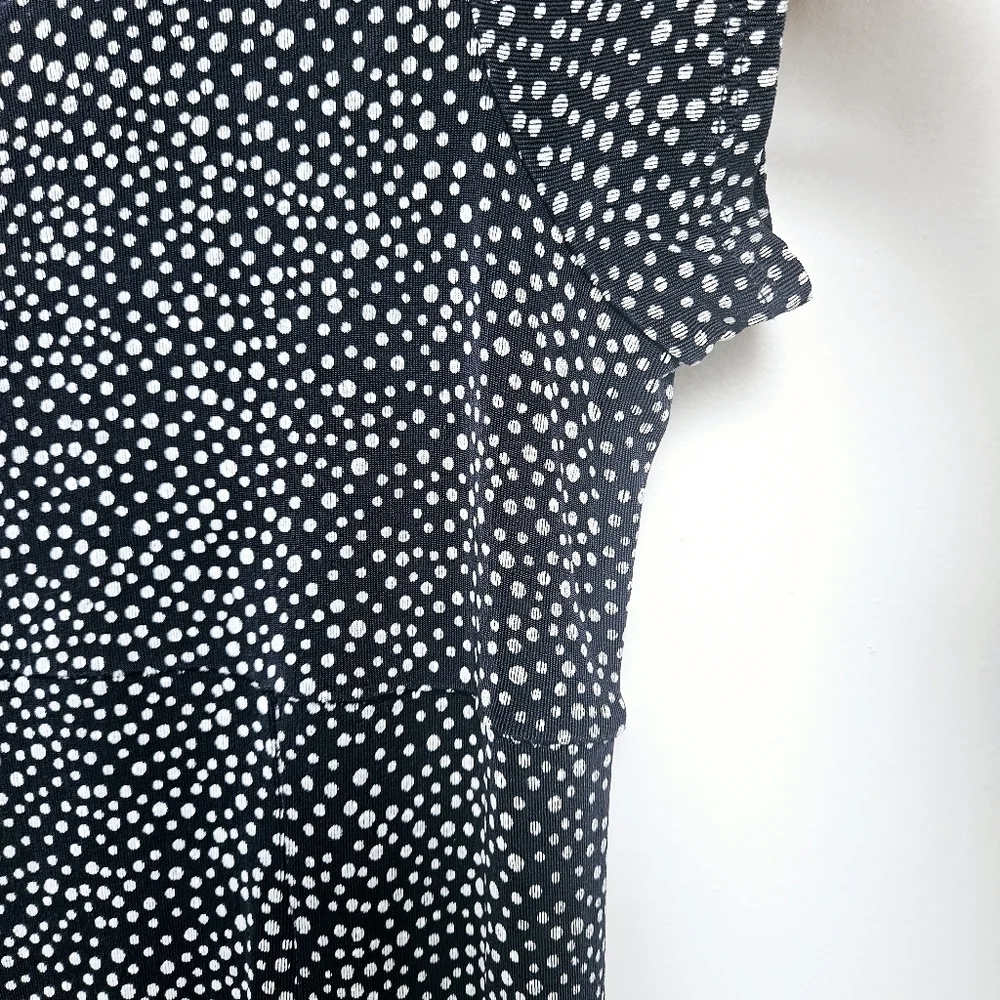 Vintage Coldwater Creek Iron free Empire Waist maxi Flowy Polka sz M 90s Dress - Picture 4 of 11